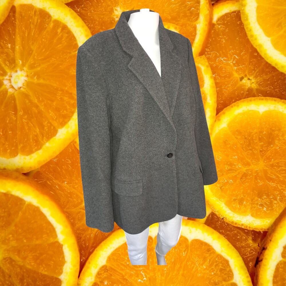 Charter Club‎ Women's Wool-Polyester Single Button Classic Blazer Size 14